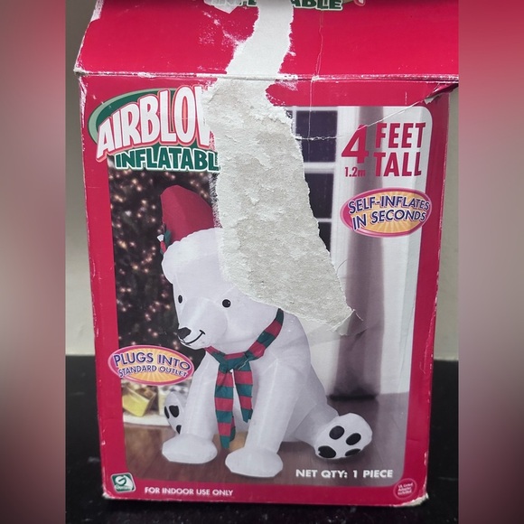 Gemmy Airblown Inflatable Santa 4 Ft Polar Bear 2006 - Picture 3 of 5